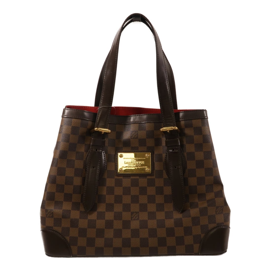 Louis Vuitton Hampstead MM N51204 Monogram Brown Shoulder Bag: Louis Vuitton Hampstead MM N51204 Monogram Brown Shoulder Bag Louis Vuitton Hampstead MM shoulder tote bag in brown monogram PVC coated canvas, with gold-tone hardware. It is a women's regular-size sh