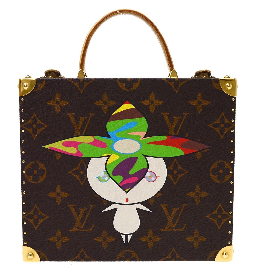 Louis Vuitton Flower Hat Man Jewelry Case Top Handle Bag M92475 (1 of 8)