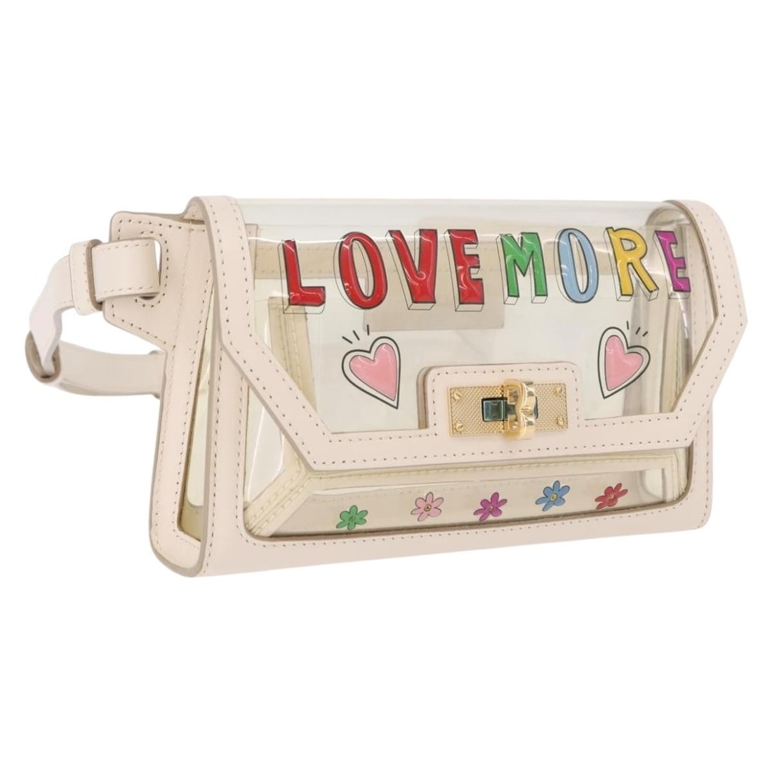 BALLY Clear Gold Vinyl Waist Bag with Dust Bag (1 of 18)