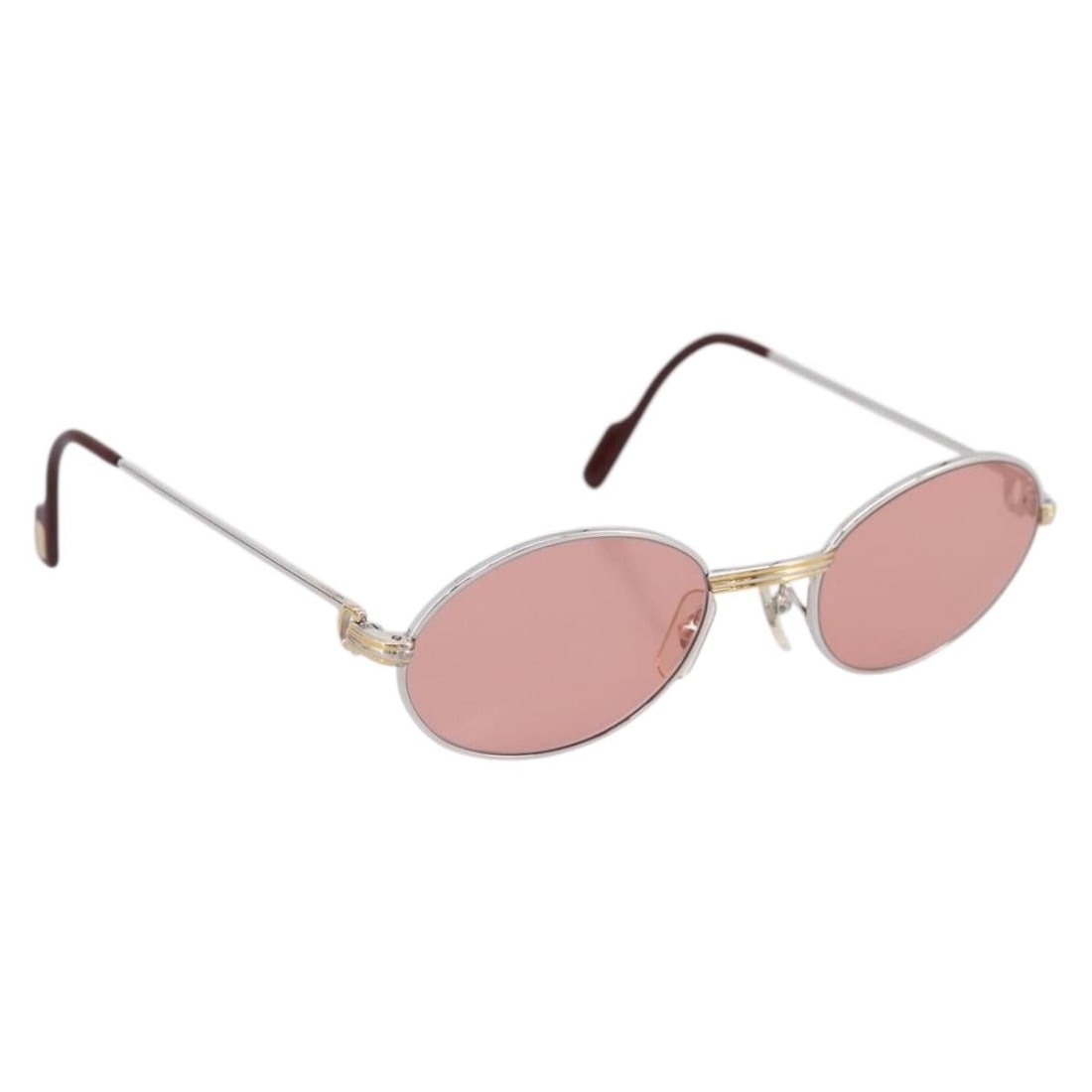 Cartier Metal Sunglasses Bordeaux Gold Tone with Case (1 of 13)