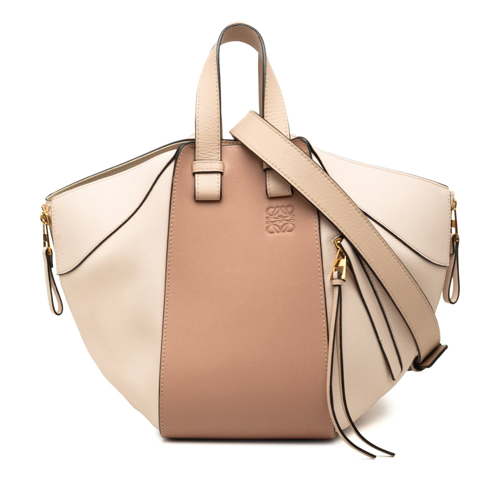 LOEWE Hammock Small Bicolor Leather Satchel Bag (1 of 6)