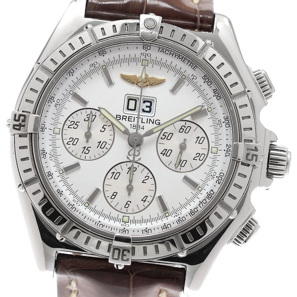 Breitling Crosswind Special A44355 mens automatic chronograph watch: Breitling Crosswind Special A44355 mens automatic chronograph watch Breitling Crosswind Special men's wristwatch with automatic movement and chronograph functionality. This reference A44355 features a