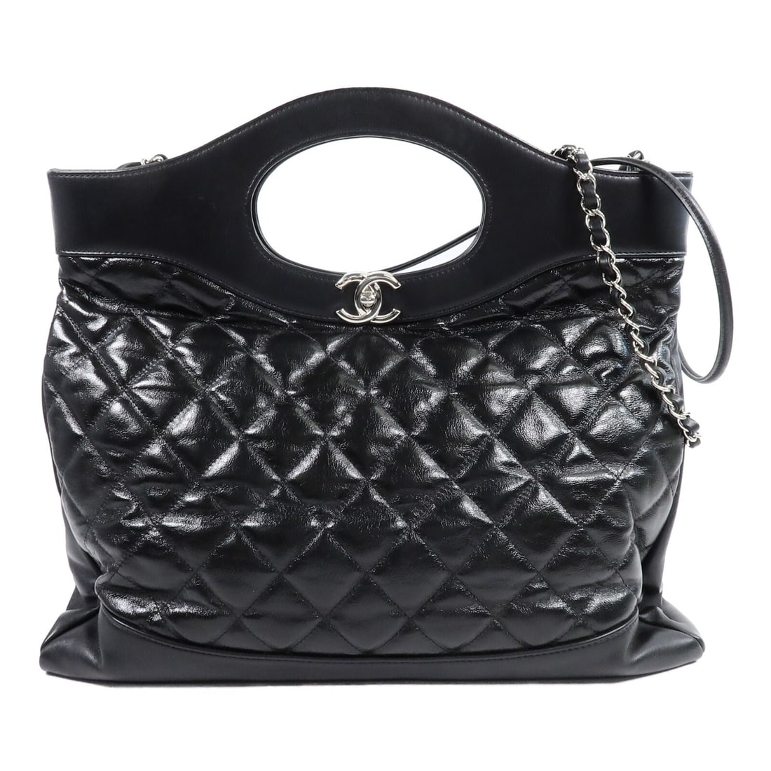 CHANEL Chanel 31 Large Calfskin 2 Way Chain Shoulder Bag Black (1 of 17)