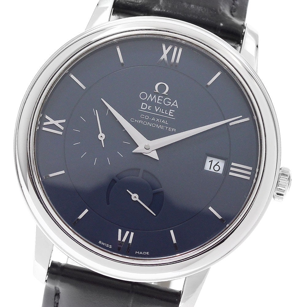 OMEGA De Ville Prestige automatic wristwatch ref 424.13.40.21.03.001 date reserve: OMEGA De Ville Prestige automatic wristwatch ref 424.13.40.21.03.001 date reserve OMEGA De Ville Prestige automatic wristwatch with date, small seconds, and power reserve functions. This men's watch f