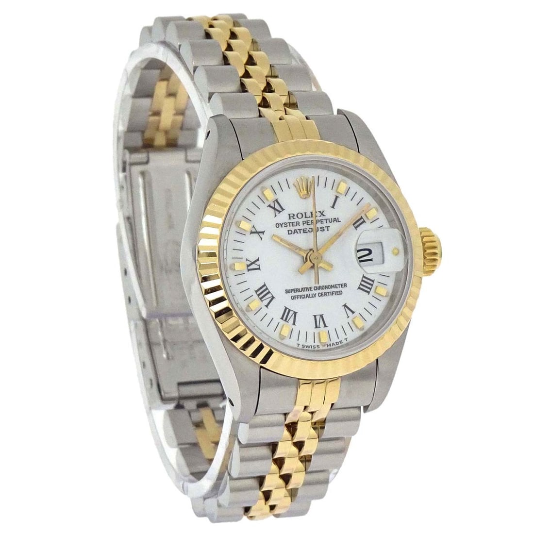 Rolex Datejust 69173 Women's 26mm Steel Yellow Gold Wristwatch: Rolex Datejust 69173 Women's 26mm Steel Yellow Gold Wristwatch Rolex Oyster Perpetual Datejust 26mm wristwatch, reference 69173, with an automatic mechanical movement and analog display. It features a
