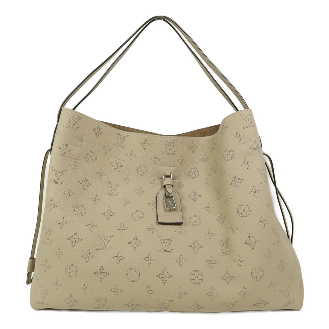 Louis Vuitton Mahina Boundless Shoulder Bag M13180 Beige Galef Pouch: Louis Vuitton Mahina Boundless Shoulder Bag M13180 Beige Galef Pouch Louis Vuitton Mahina Boundless shoulder bag in beige Monogram Mahina and calfskin. This women's shoulder bag features silver-tone h
