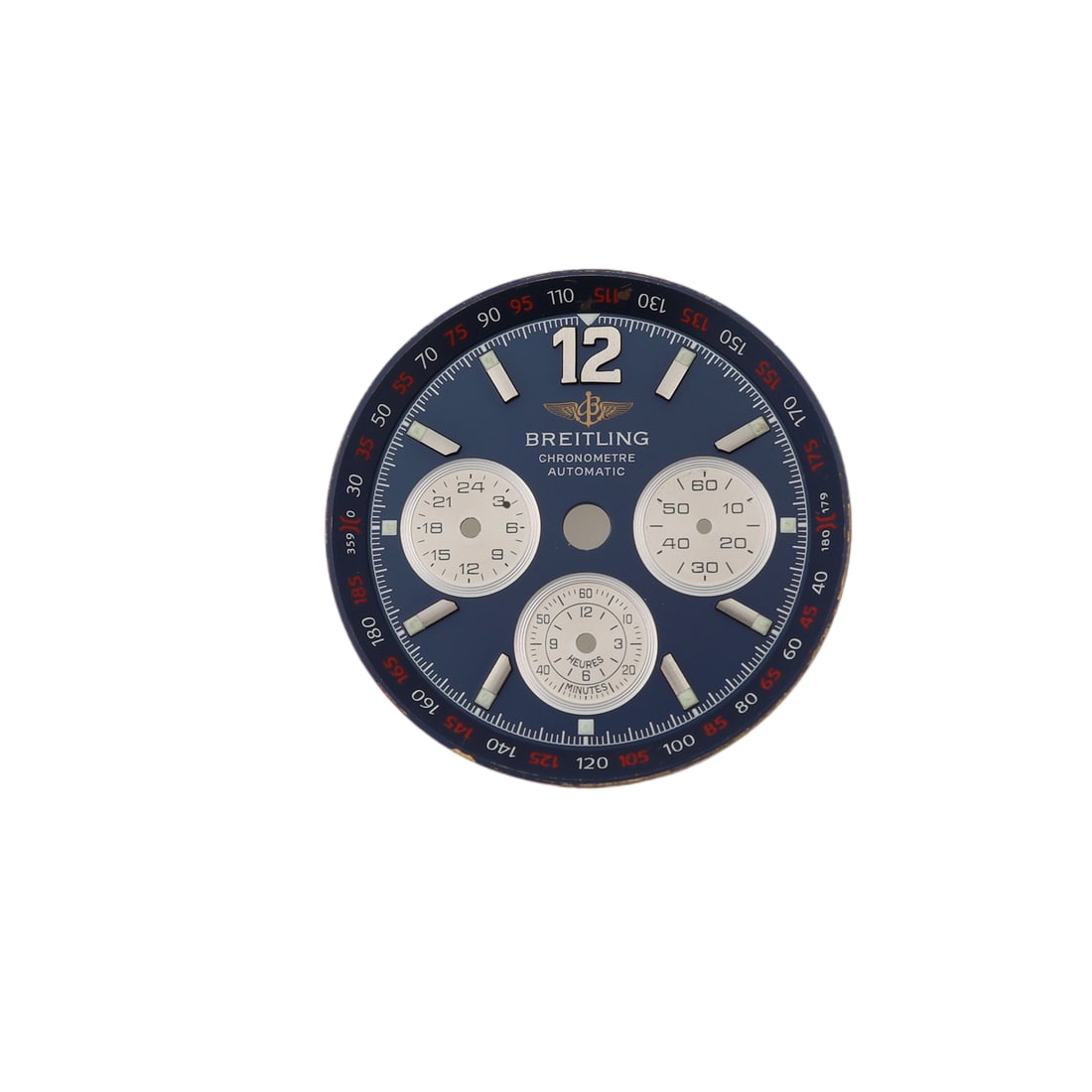 Breitling Hercules A3936310 Blue Dial 36mm Replacement: Breitling Hercules A3936310 Blue Dial 36mm Replacement Upgrade your Breitling Hercules A3936310/C591 men's watch with this stunning 36 mm blue dial. This pre-owned dial is specifically designed to fit