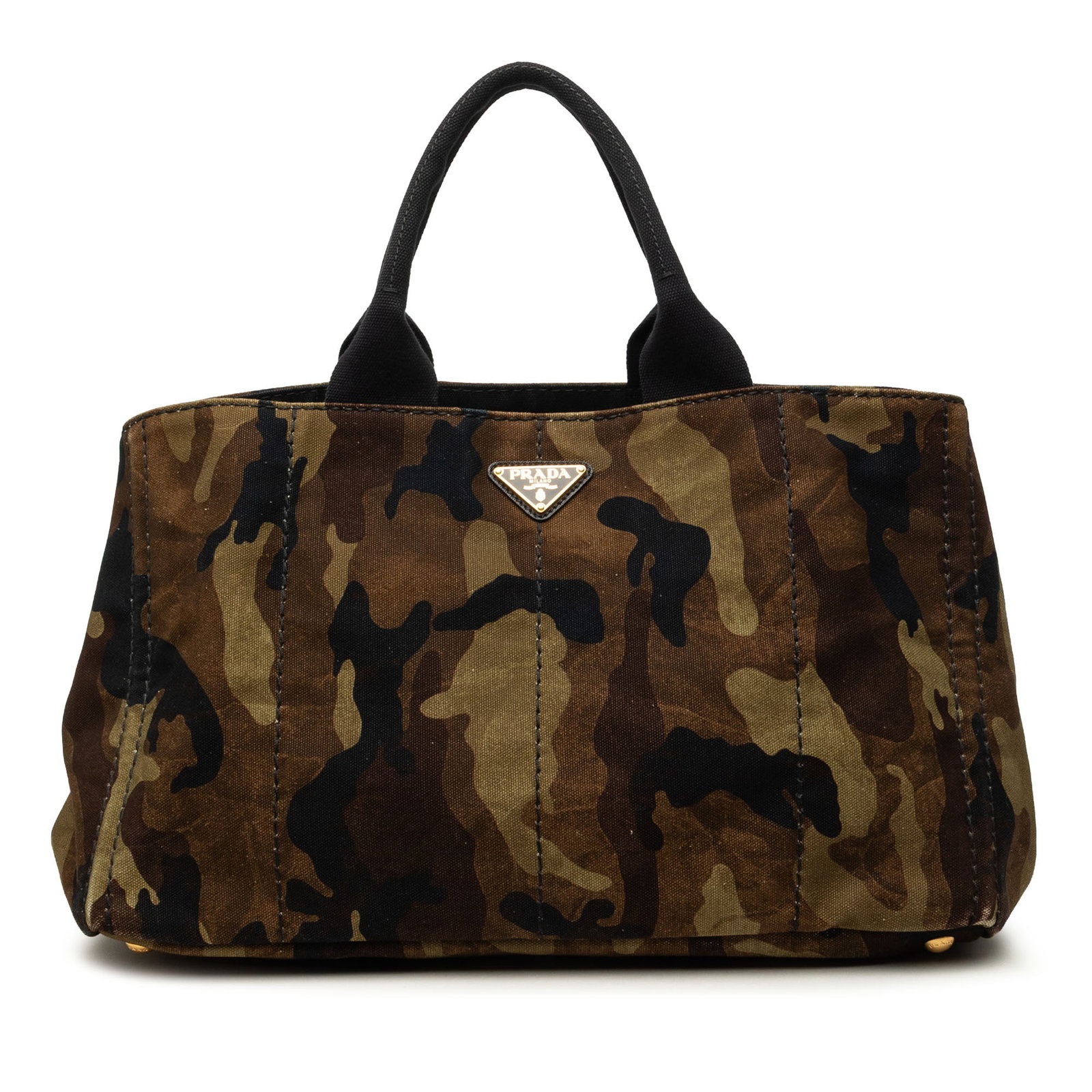 Prada Canapa Stampata Large Canvas Tote Bag Camouflage (1 of 7)