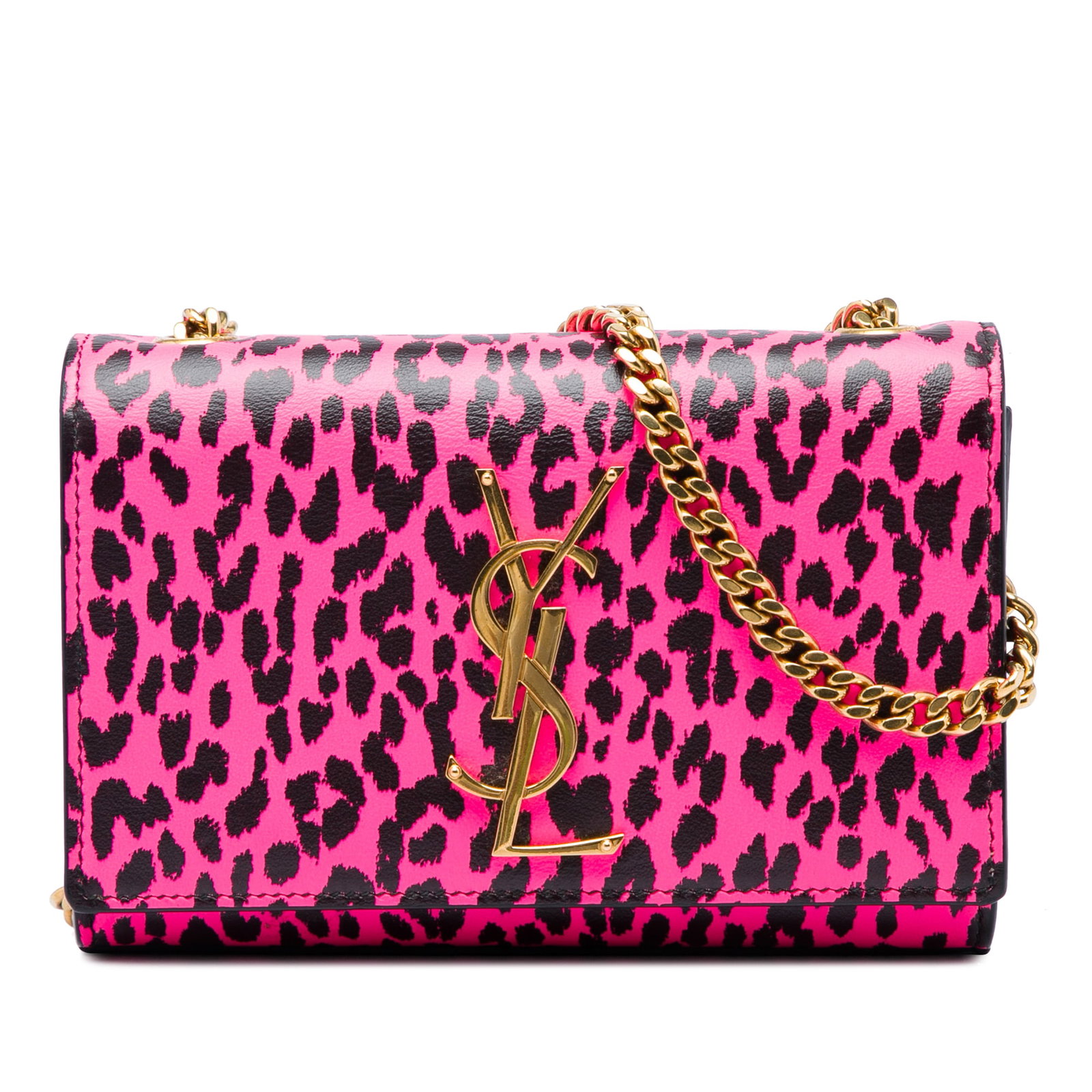 Saint Laurent Kate Small Leopard Print Calfskin Crossbody Bag (1 of 5)