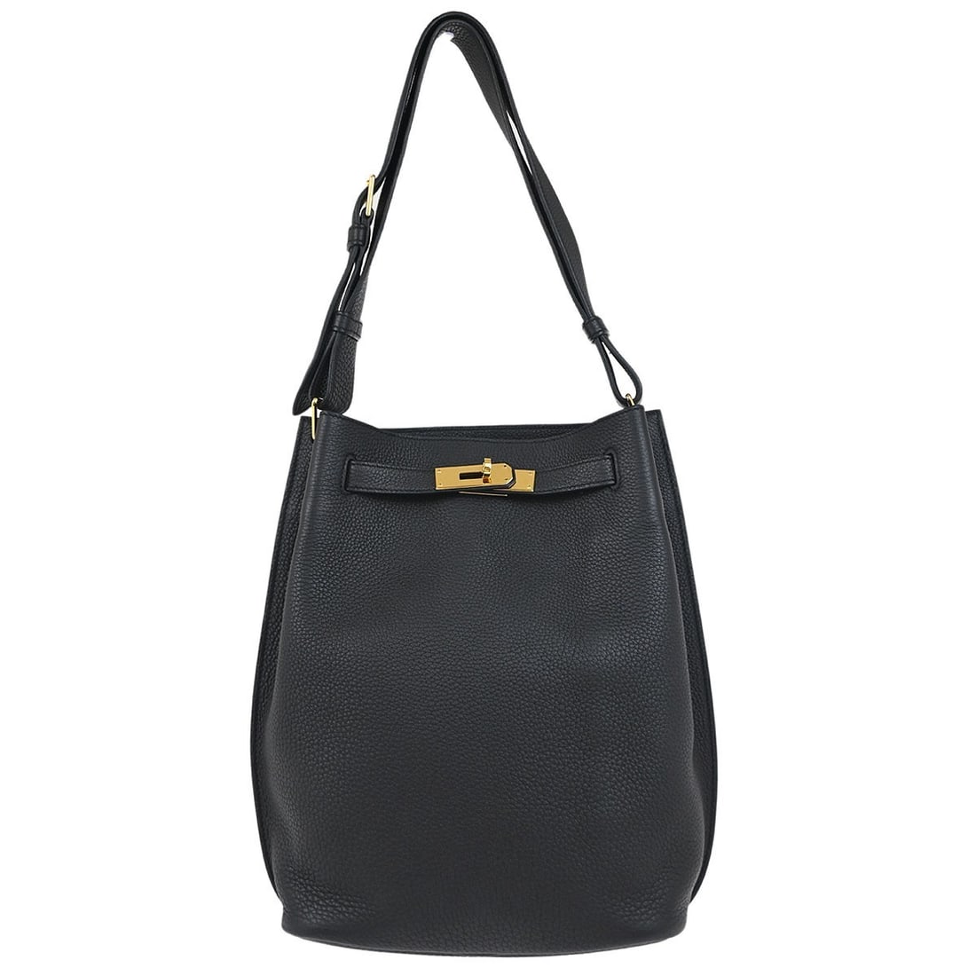 Hermes So Kelly 22 Black Togo Leather Shoulder Bag (1 of 18)
