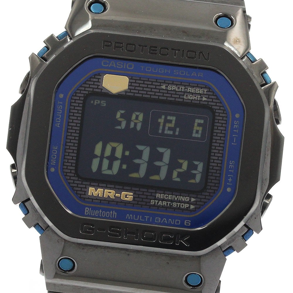 CASIO G-SHOCK MRG-B50000BA-1JR Titanium Quartz Mens Wristwatch: CASIO G-SHOCK MRG-B50000BA-1JR Titanium Quartz Mens Wristwatch CASIO G-SHOCK men's wristwatch with a quartz movement and LCD dial. This Japan-made model features a titanium case and titanium band. Inc