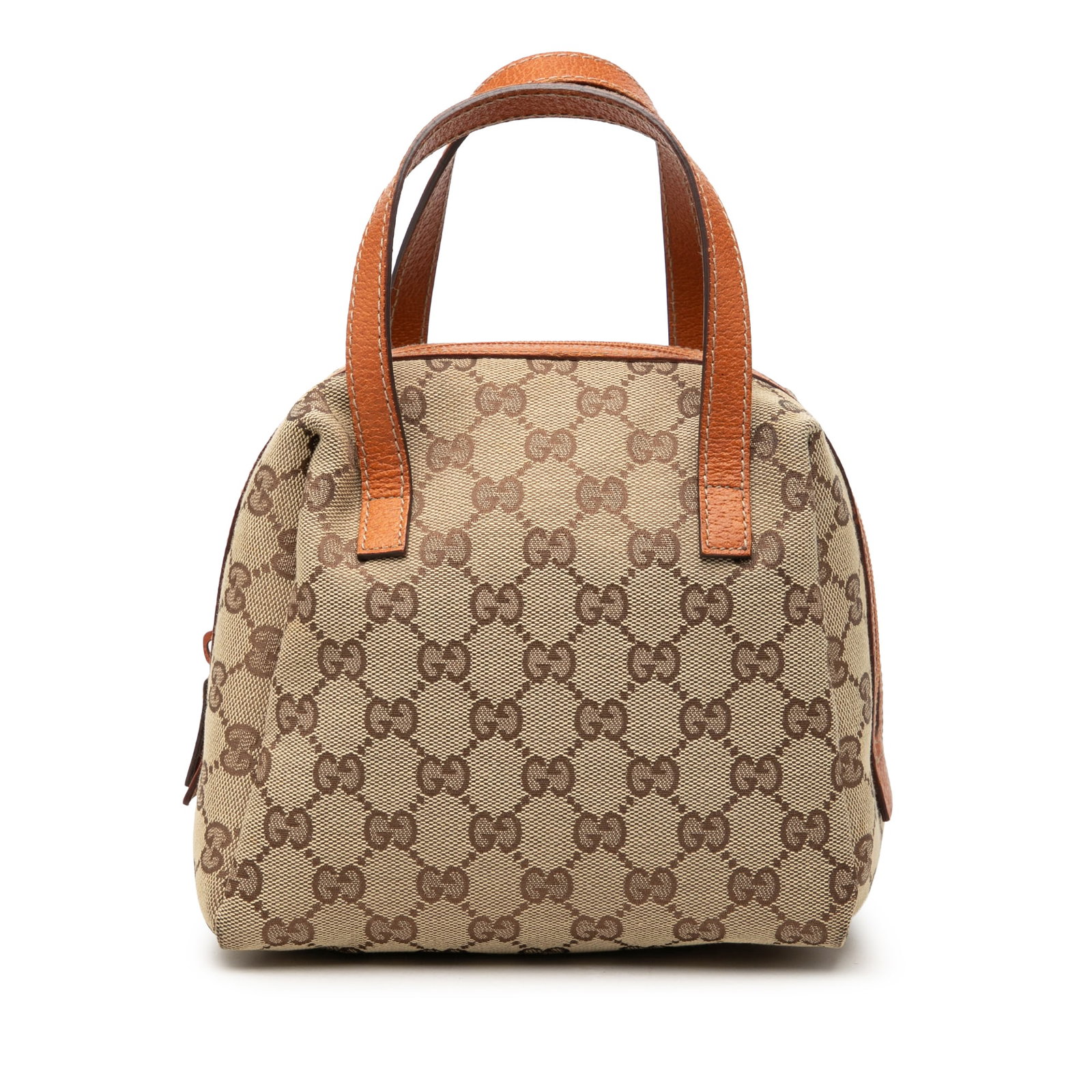 Gucci Balthus Tofu Mini GG Canvas Handbag Beige: Gucci Balthus Tofu Mini GG Canvas Handbag Beige A Gucci Mini GG Canvas Balthus Tofu Bag crafted with a canvas body and leather trim. It features flat leather handles and a top zip closure. The bag sho