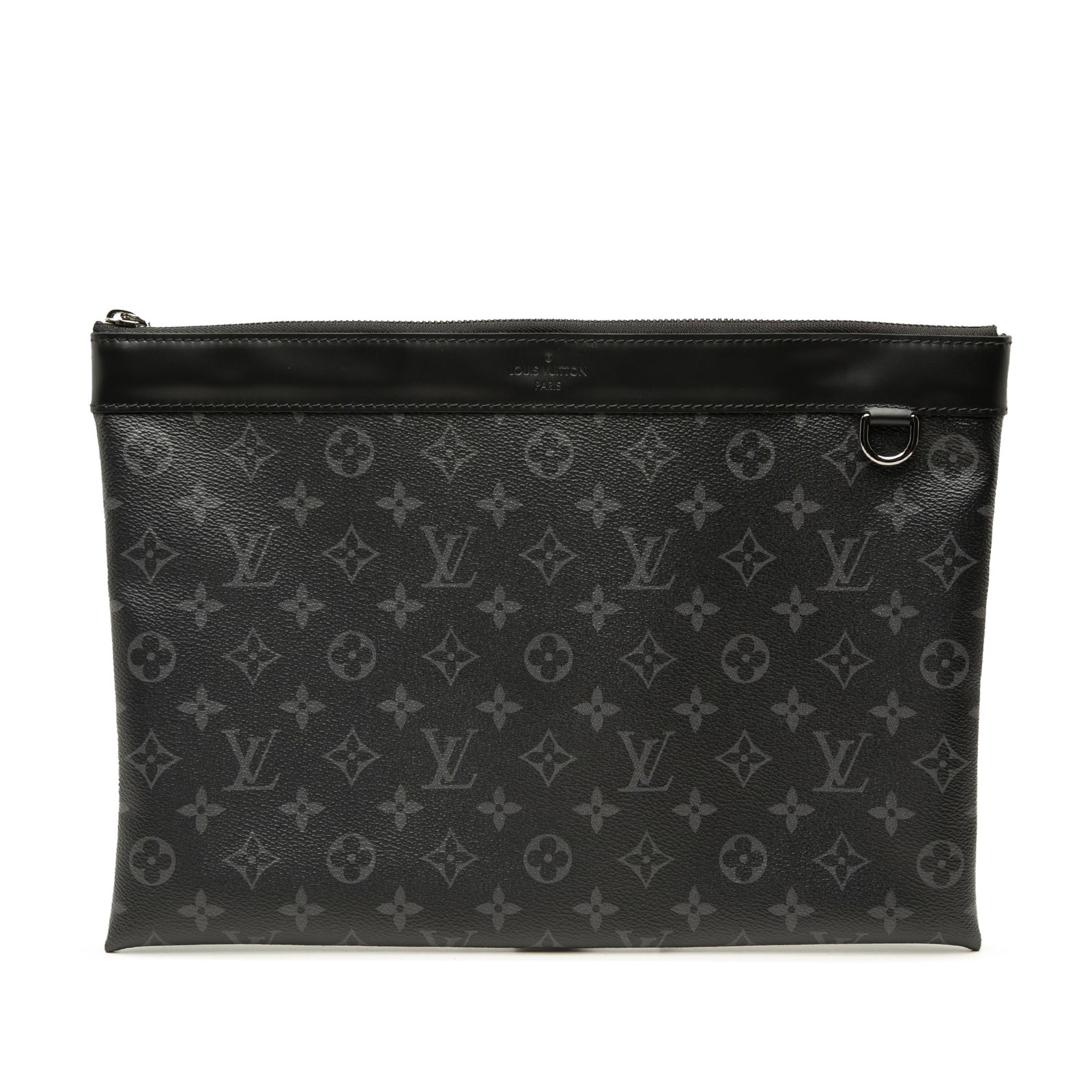 Louis Vuitton Discovery Pochette GM Monogram Eclipse Clutch Bag (1 of 6)