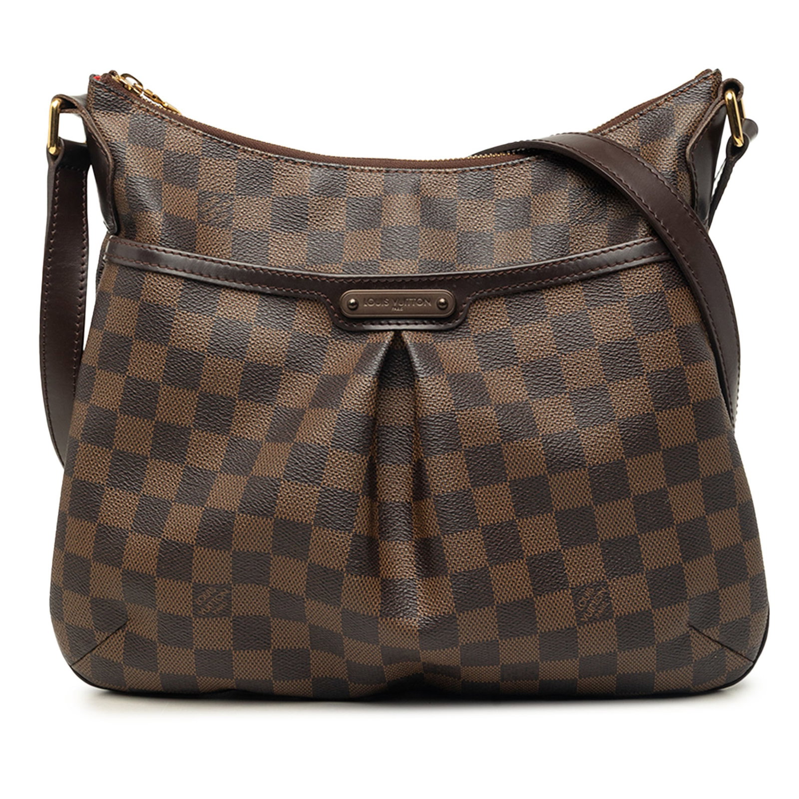 Louis Vuitton Bloomsbury PM Damier Ebene Shoulder Bag: Louis Vuitton Bloomsbury PM Damier Ebene Shoulder Bag Louis Vuitton Bloomsbury PM in Damier Ebene canvas with a flat leather strap, top zip closure, exterior front slip pocket, and interior slip pocke