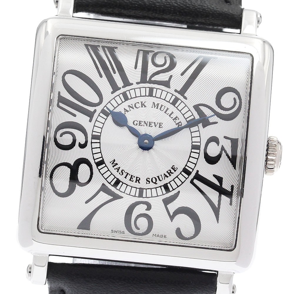 Franck Muller Master Square 6002MQZV Quartz Stainless Steel Wristwatch: Franck Muller Master Square 6002MQZV Quartz Stainless Steel Wristwatch Franck Muller Master Square wristwatch with a quartz movement and silver dial. This unisex watch features a stainless steel case 