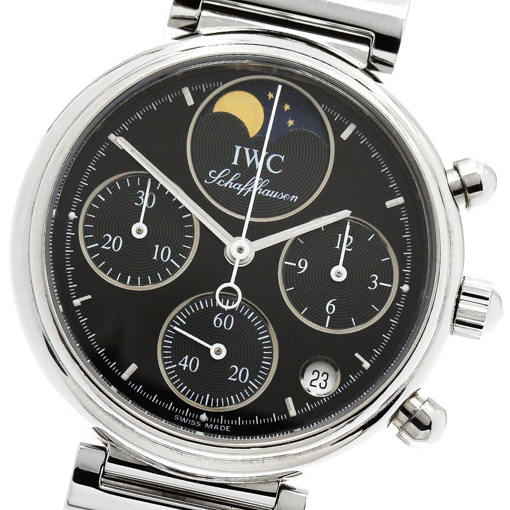 IWC Schaffhausen Little Da Vinci IW373614 Quartz Moon Phase Chronograph Watch (1 of 6)