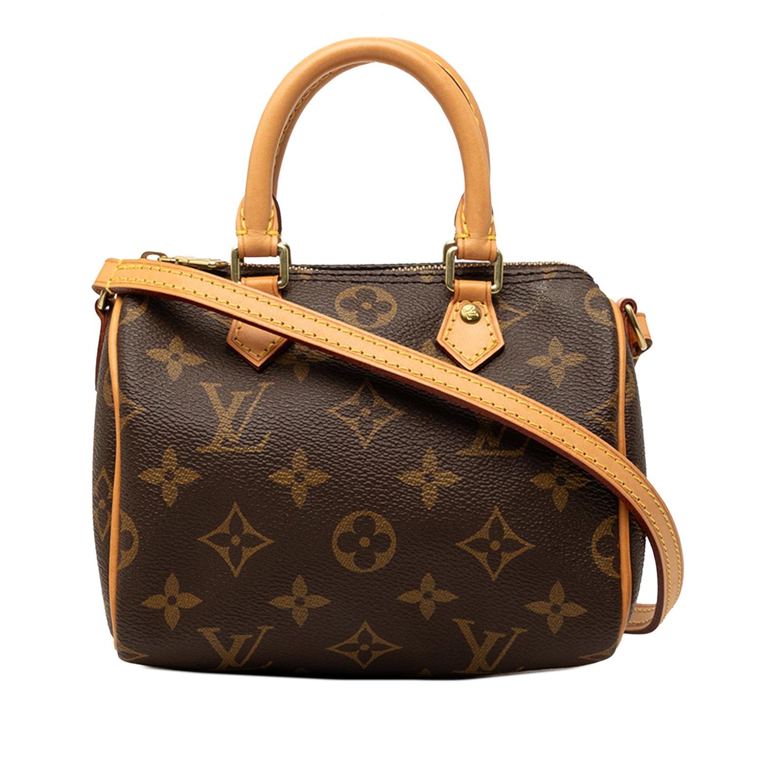 Louis Vuitton Nano Speedy Bandouliere Monogram Shoulder Bag (1 of 6)