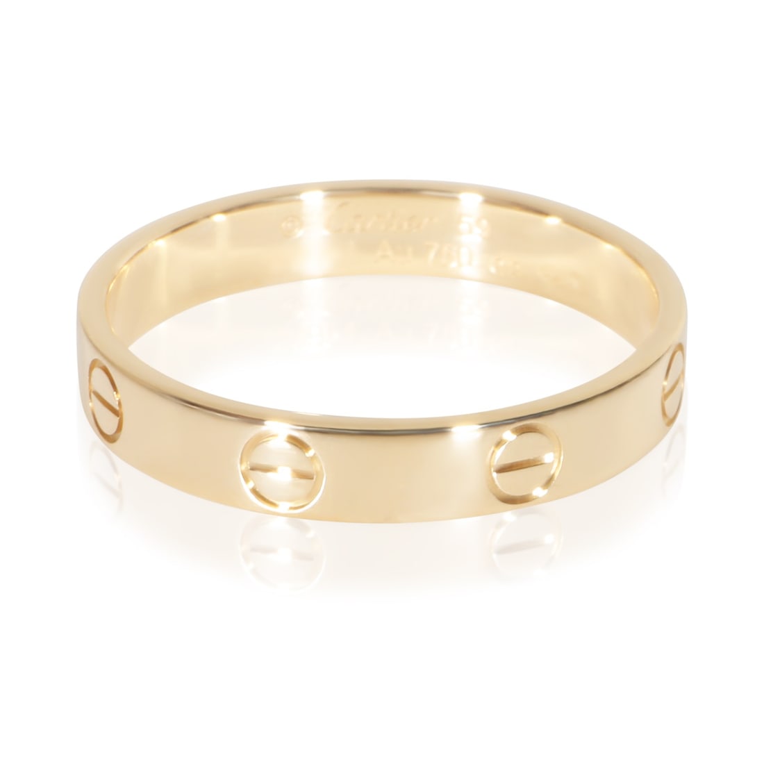 Cartier Small Model Love 18k Yellow Gold Ring Size 8.75 (1 of 5)