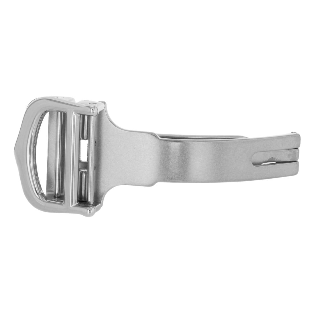 Cartier Roadster 17mm Stainless Steel Deployment Buckle Authentic: Cartier Roadster 17mm Stainless Steel Deployment Buckle Authentic This 100% authentic Cartier Roadster deployment buckle is crafted from high-quality stainless steel. Designed for compatibility with t