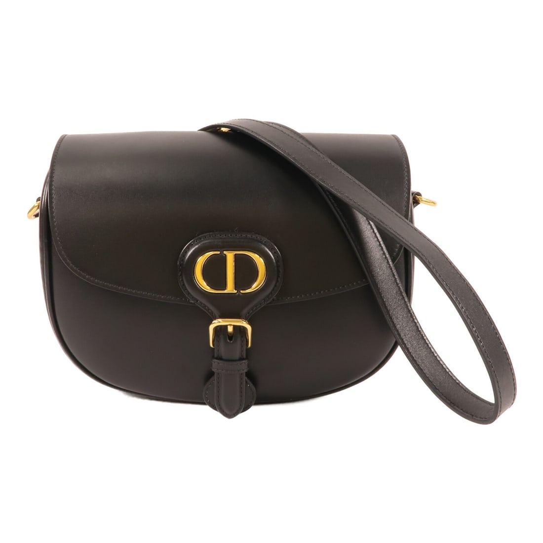 Dior Bobby Medium Shoulder Bag Black Calfskin Leather CD GHW: Dior Bobby Medium Shoulder Bag Black Calfskin Leather CD GHW A Christian Dior Bobby medium shoulder bag in black calfskin leather. It features a shoulder strap with an adjustable drop, a magnetic pock