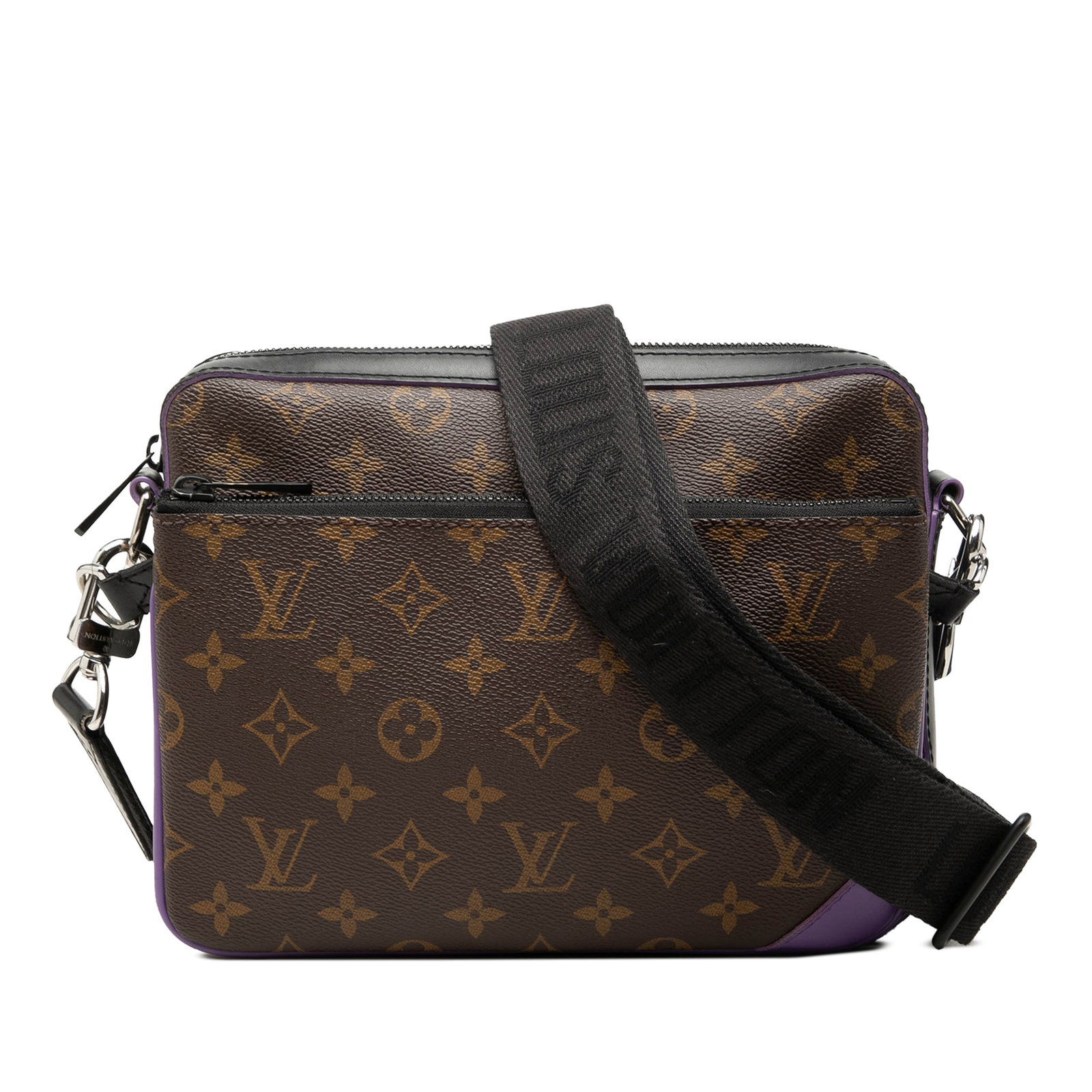 Louis Vuitton Monogram Macassar Trio Messenger Bag Brown Canvas: Louis Vuitton Monogram Macassar Trio Messenger Bag Brown Canvas Louis Vuitton Monogram Macassar Trio Messenger in brown monogram canvas. This messenger bag features an adjustable and detachable strap,
