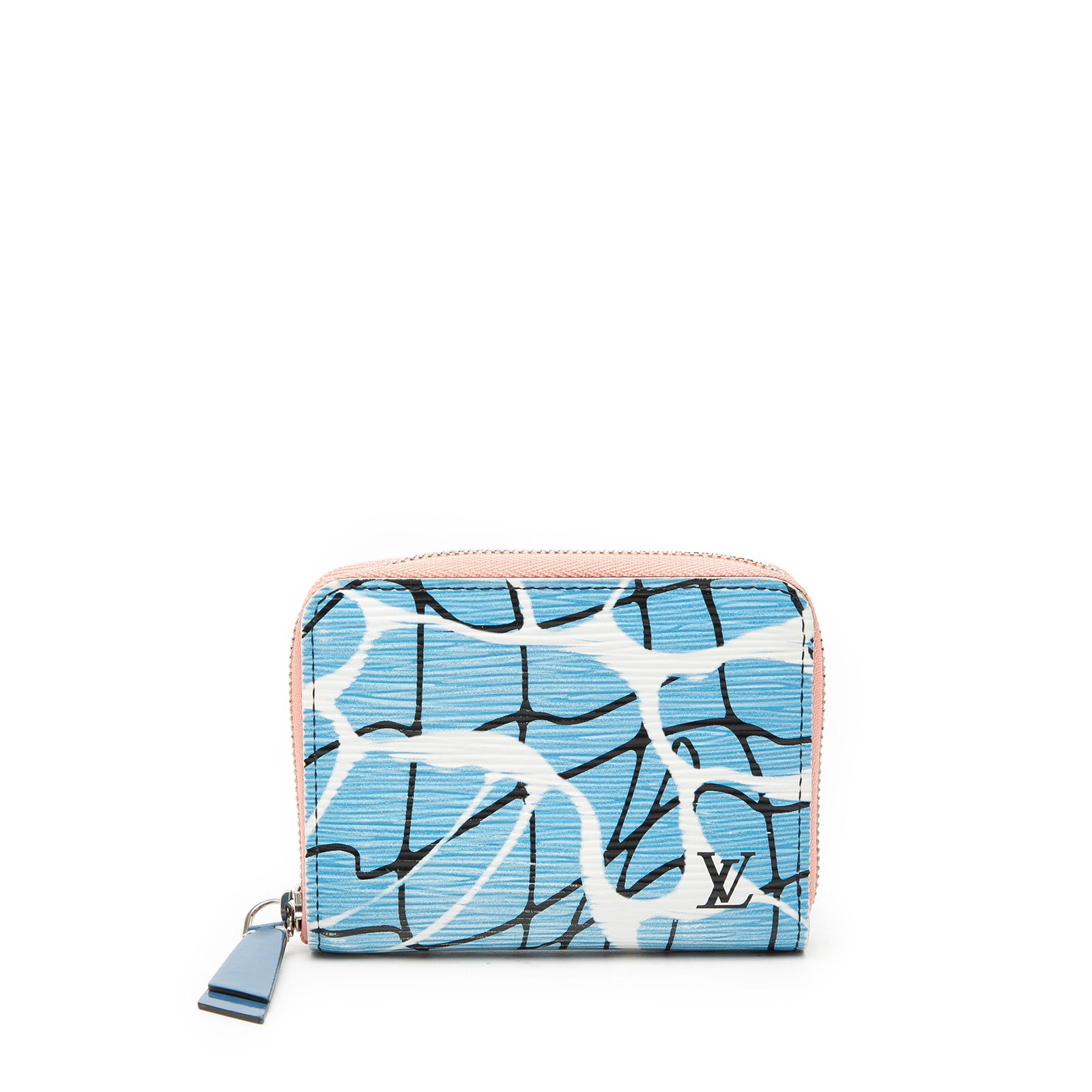 Louis Vuitton Epi Aqua leather zip coin purse (1 of 7)