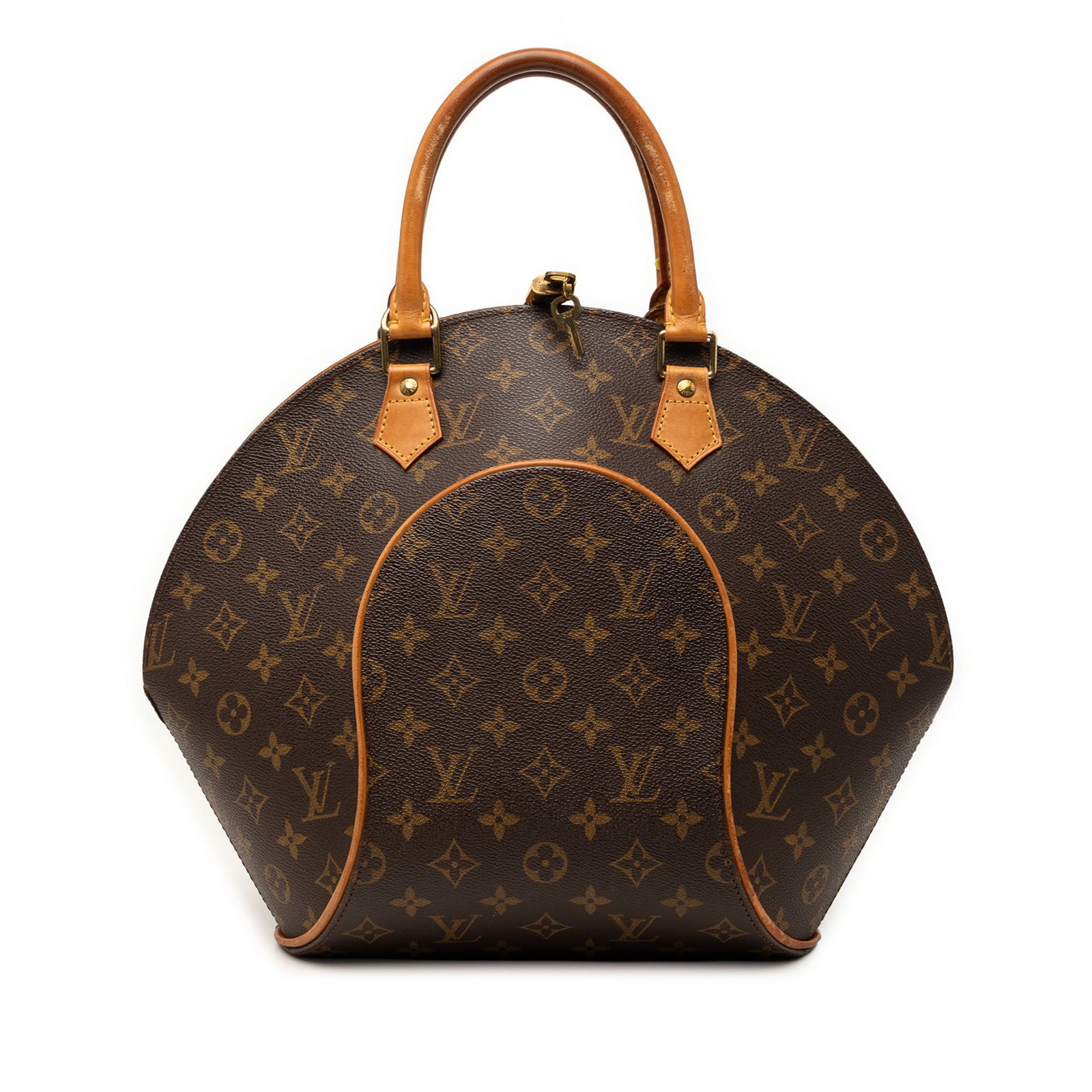Louis Vuitton Ellipse MM Monogram Canvas Handbag: Louis Vuitton Ellipse MM Monogram Canvas Handbag Louis Vuitton Monogram Ellipse MM bag crafted with a monogram canvas body and vachetta leather trim. It features rolled vachetta leather handles, a top