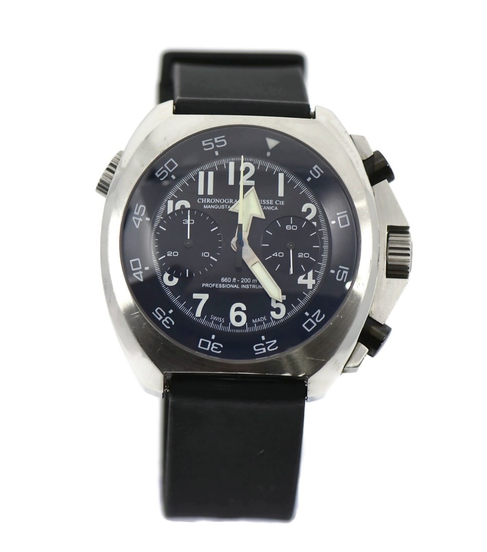 Chronographe Suisse CSC260 Stainless Steel Chronograph Watch: Chronographe Suisse CSC260 Stainless Steel Chronograph Watch This Chronographe Suisse Stainless Steel Watch (Model CSC260) is a sophisticated wristwatch designed for enthusiasts of precision timekeepi