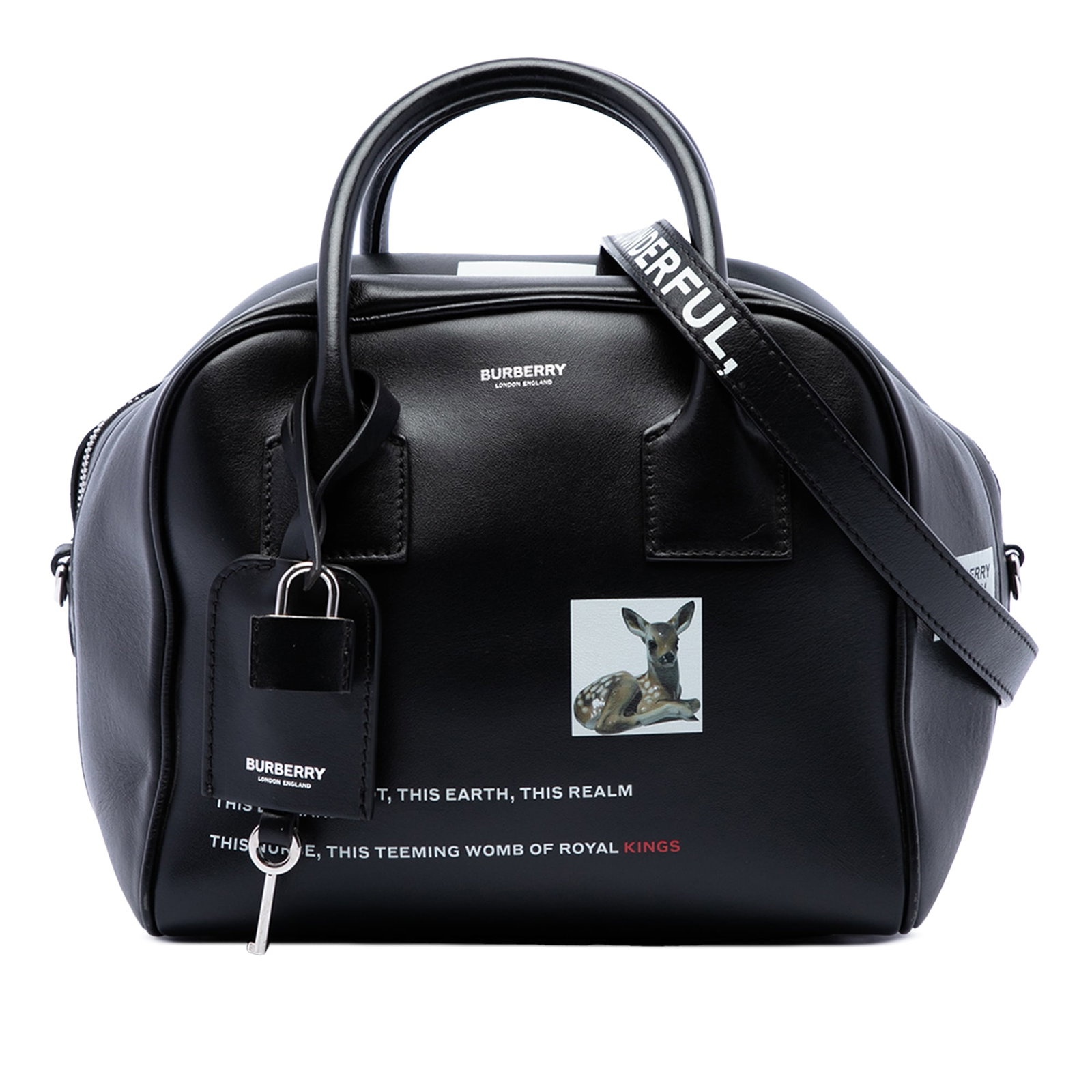 Burberry Cube Satchel in Deer Print Leather (1 of 6)