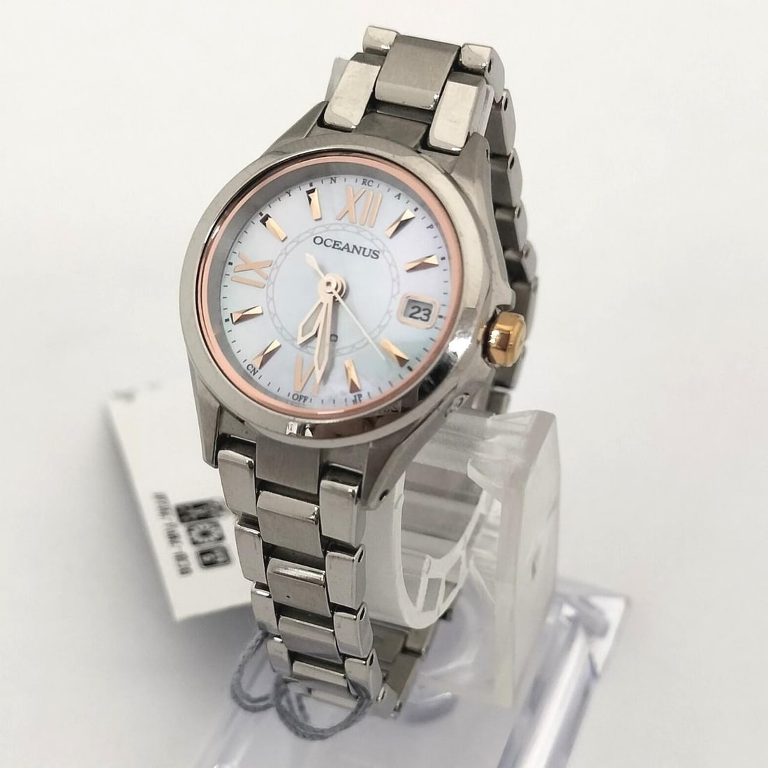 CASIO OCW-70PJ-7A2JF Oceanus women's solar radio wristwatch: CASIO OCW-70PJ-7A2JF Oceanus women's solar radio wristwatch CASIO OCEANUS women's wristwatch with solar-powered, radio-controlled movement. This watch is offered as watch only. Specifications Brand: C