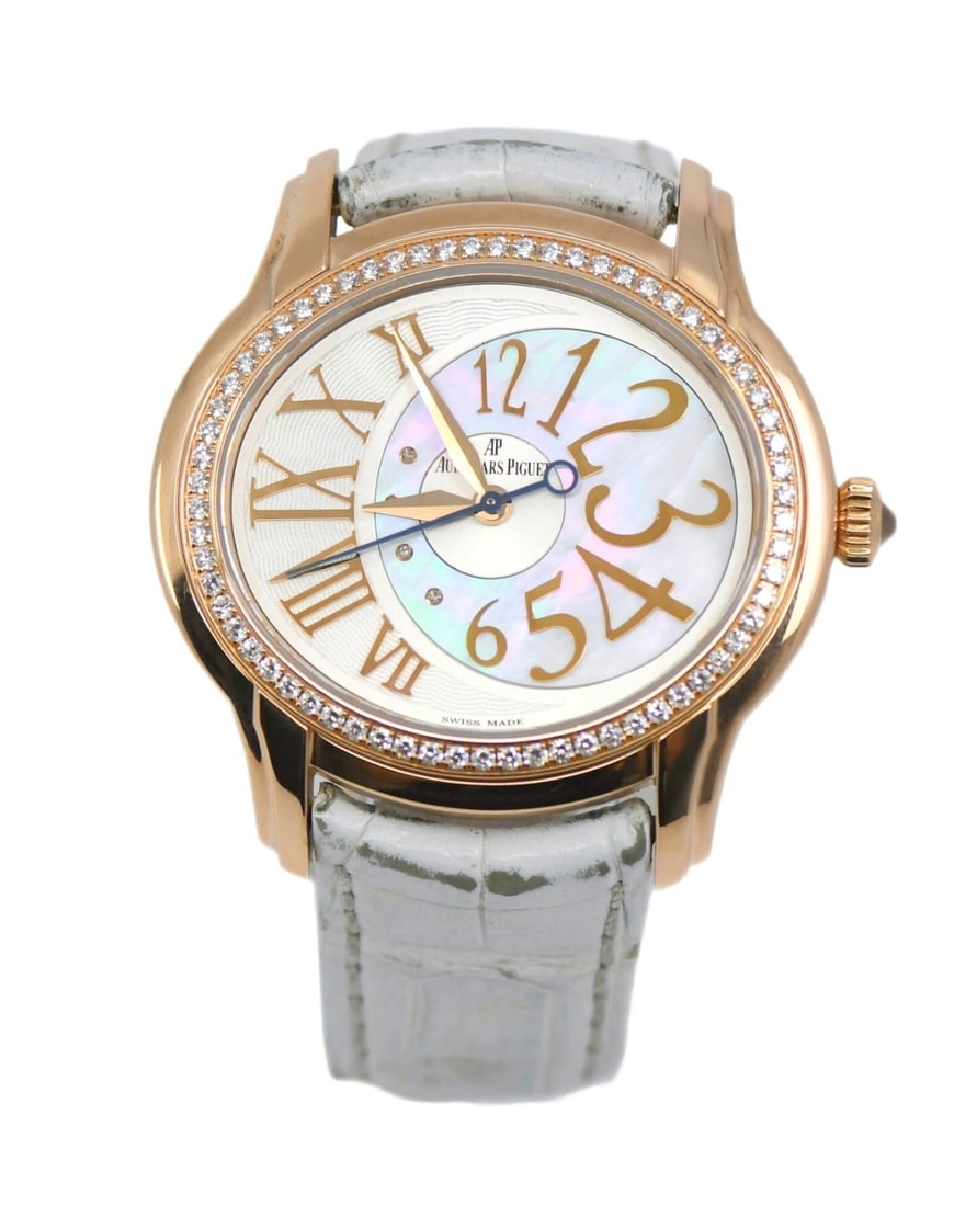 Audemars Piguet 77301OR Millenary wristwatch in 18k rose gold with diamond bezel (1 of 5)
