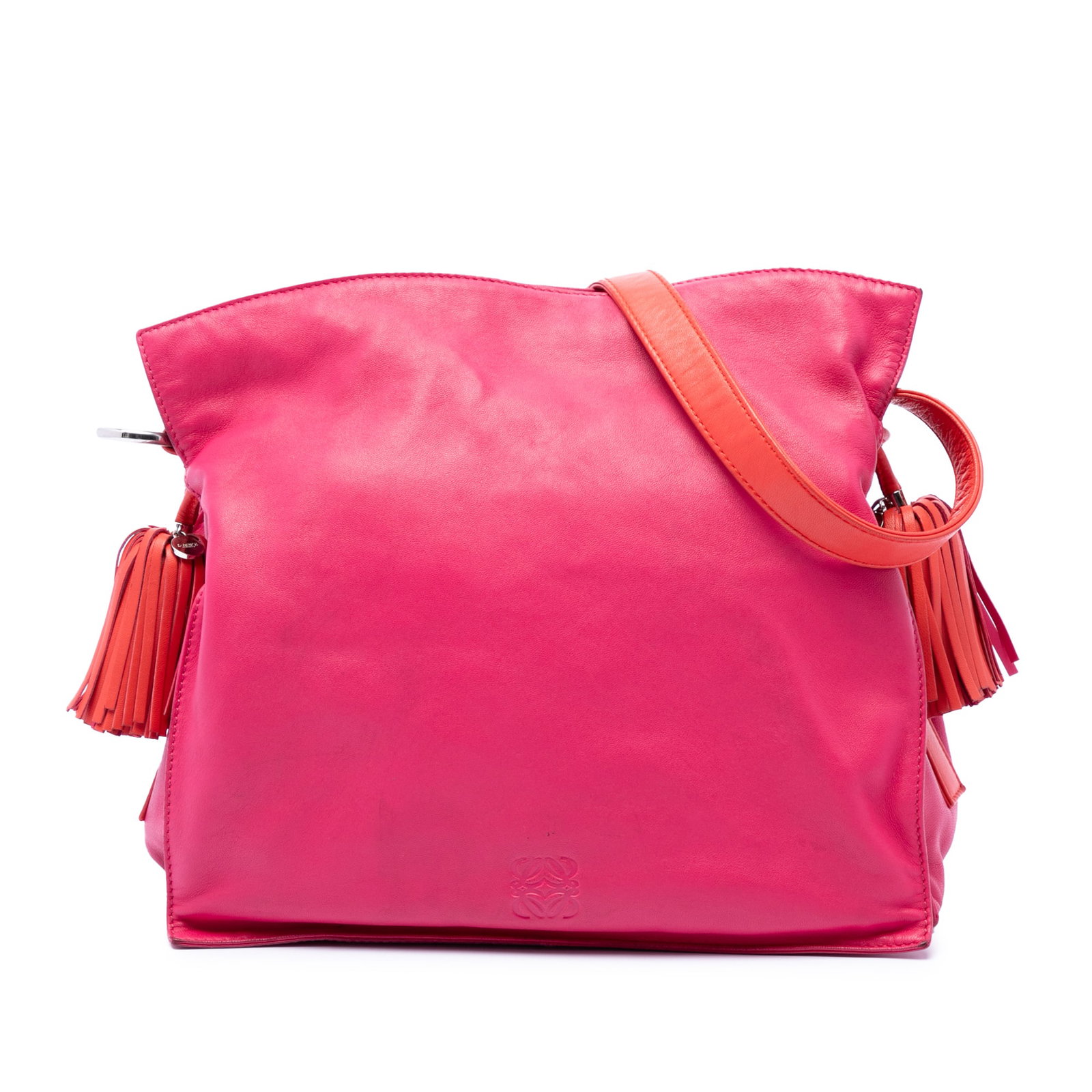 LOEWE Flamenco 30 Bicolor Nappa Leather Crossbody Bag Pink (1 of 6)
