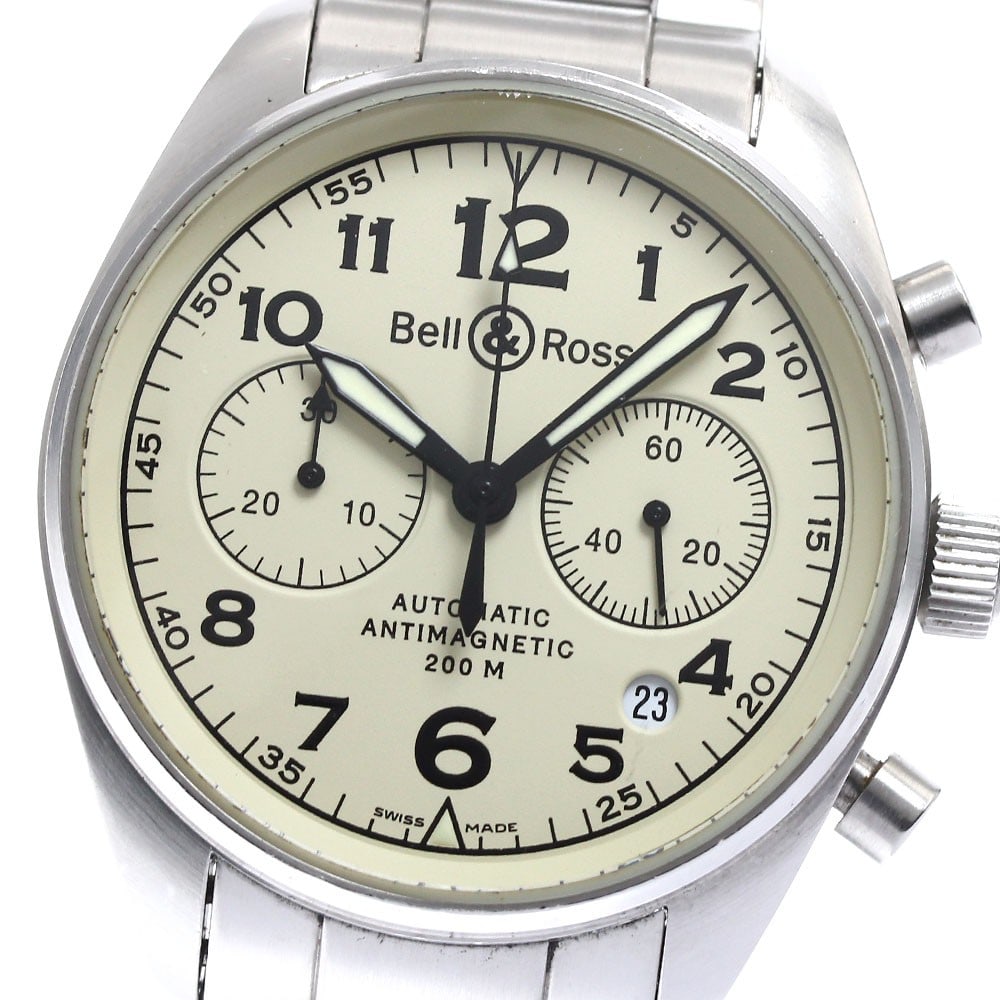 Bell&Ross 126.A automatic chronograph wristwatch with date for men (1 of 6)