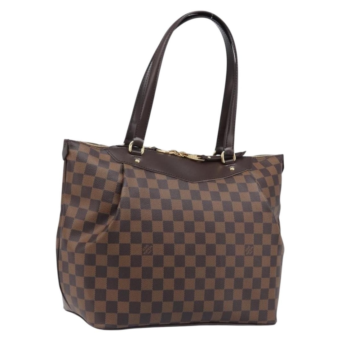 Louis Vuitton Westminster GM Damier Ebene Tote N41103: Louis Vuitton Westminster GM Damier Ebene Tote N41103 Louis Vuitton Westminster GM tote bag in Damier Ebene canvas. This women's tote is made in France and includes a dust bag. It is in pristine condi