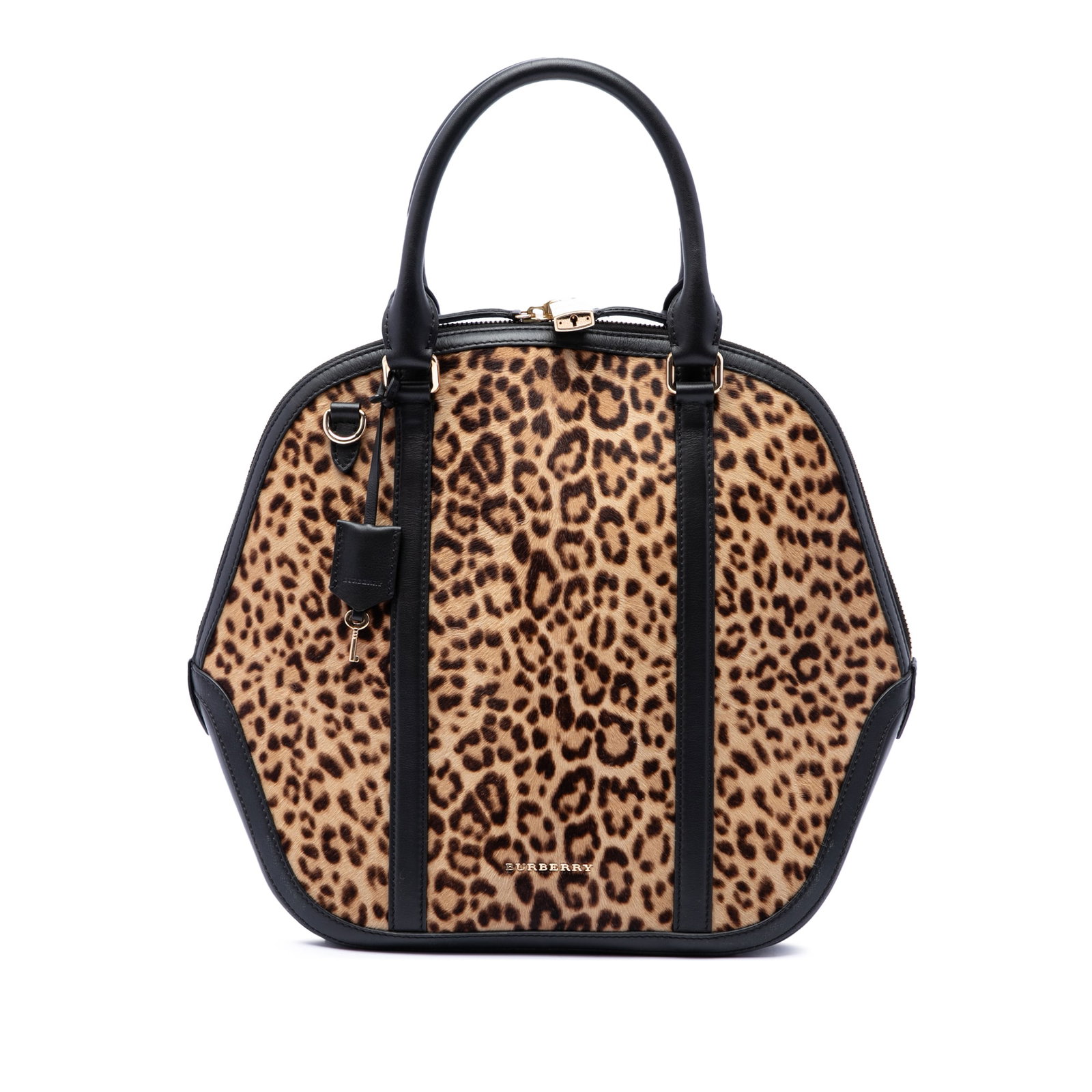 Burberry Orchard Bowling Bag Large Pony Hair Leopard Print (1 of 6)