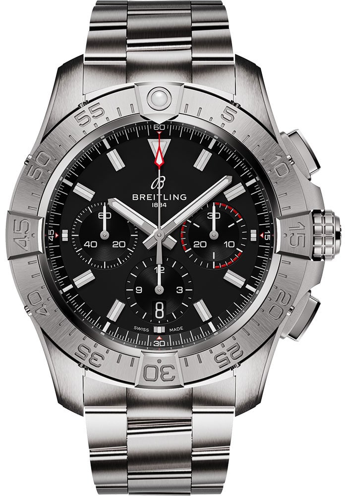 Breitling Avenger B01 Chronograph Mens Watch Black Dial Steel Bracelet Card (1 of 7)