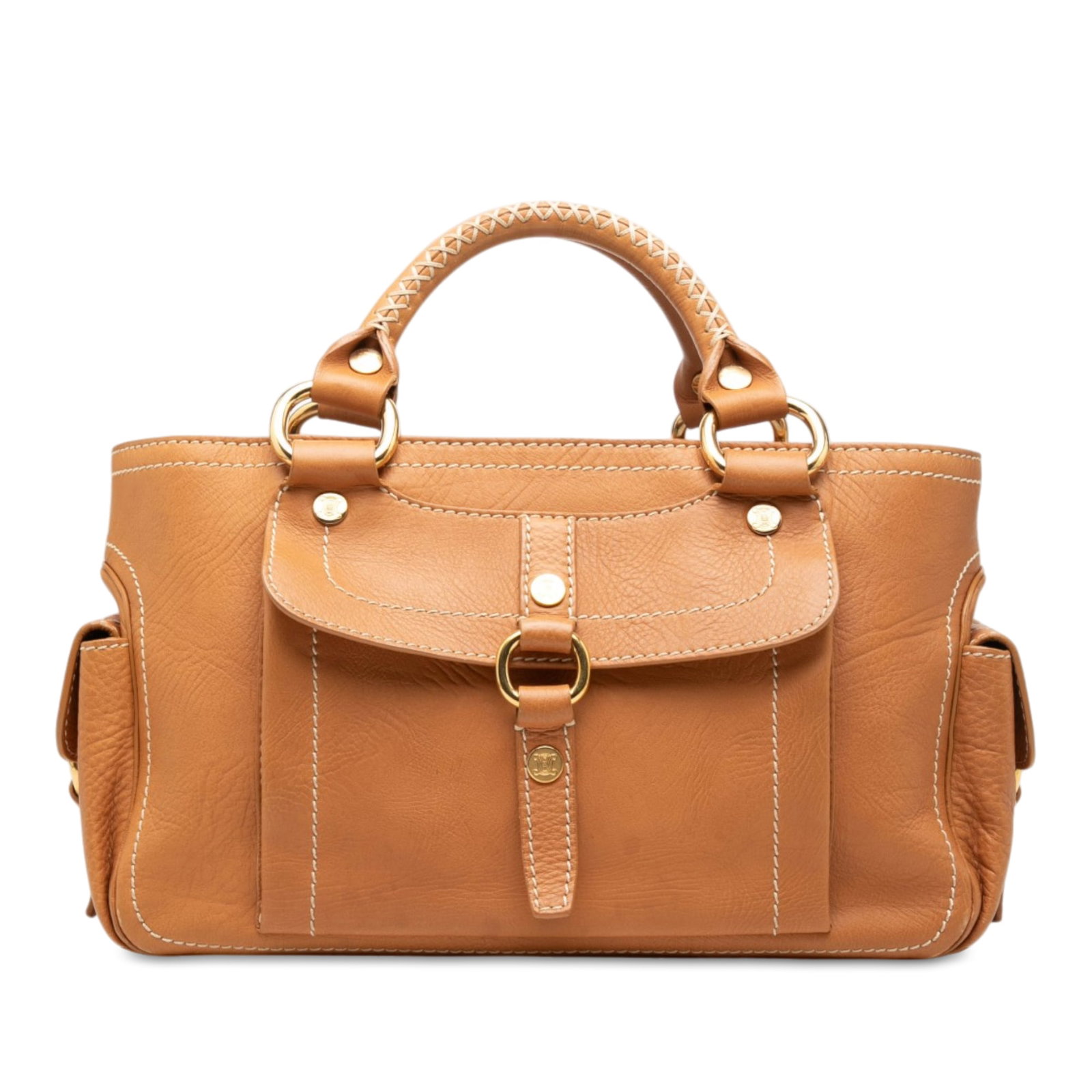 Celine Boogie Brown Leather Satchel Bag (1 of 6)
