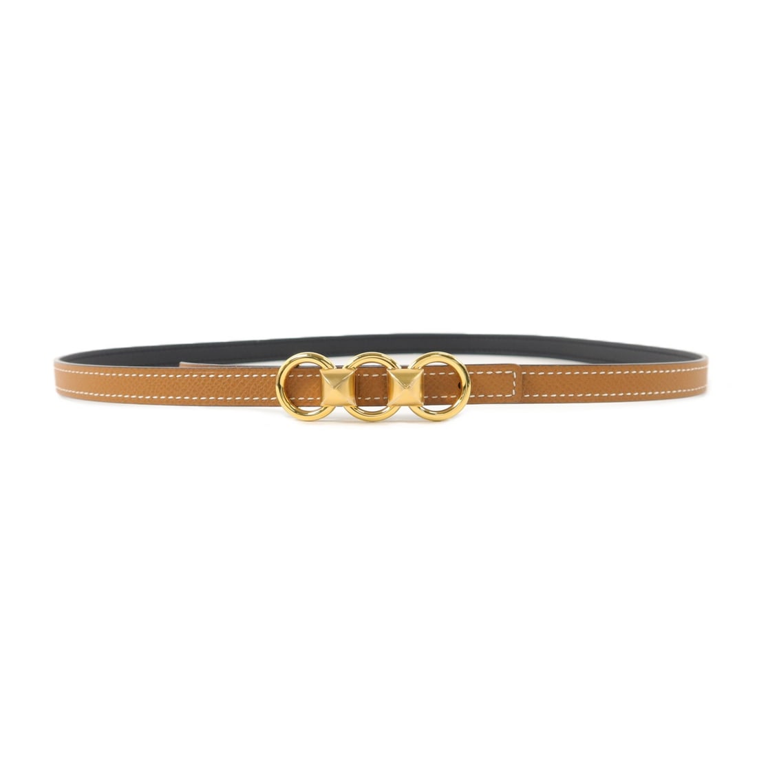 Hermes Epsom Calfskin Belt Size 80 Brown Gold Tone (1 of 13)