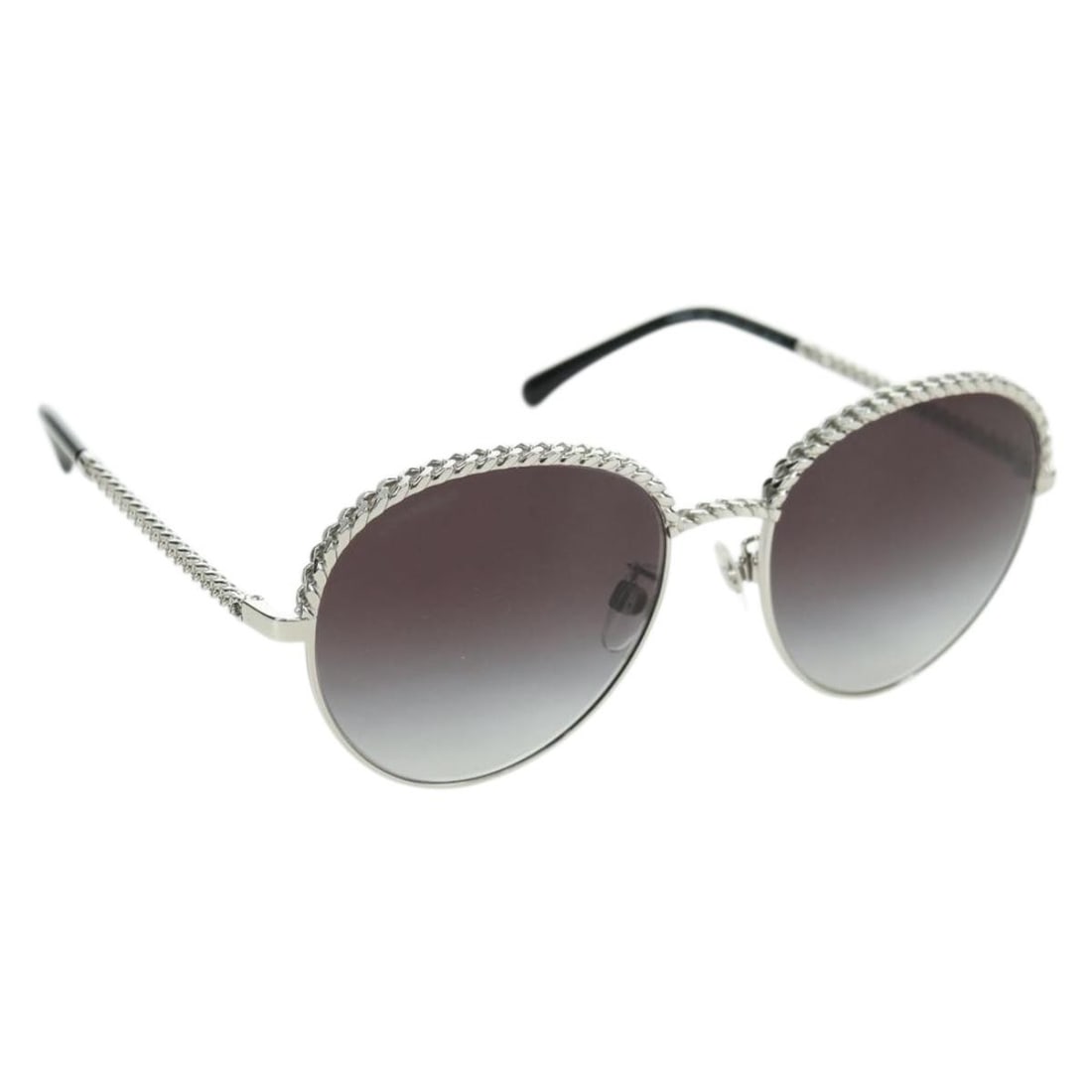 CHANEL 4242 Metal Sunglasses in Silver Tone with Case Box (1 of 18)