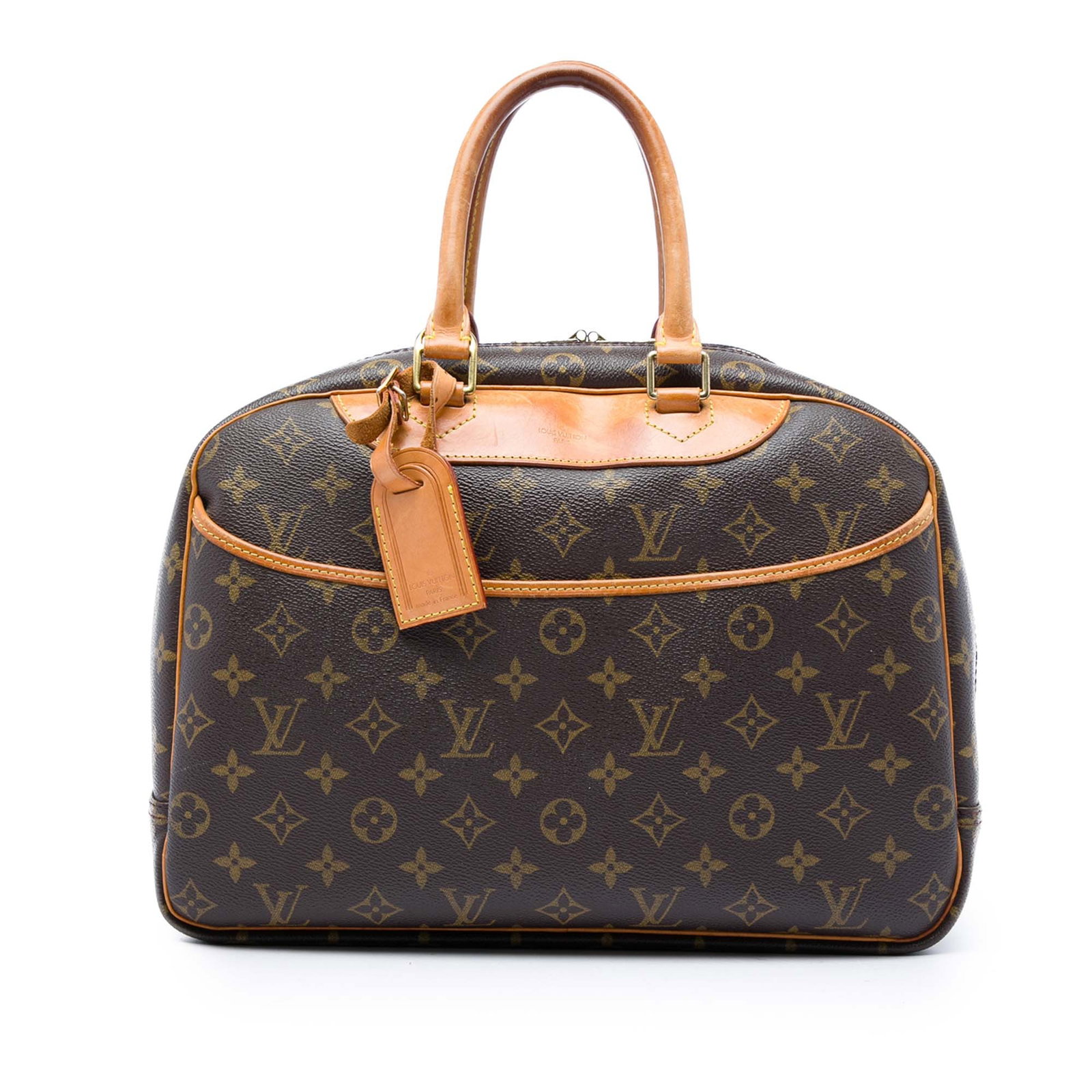 Louis Vuitton Deauville Monogram Canvas Handbag Brown (1 of 6)