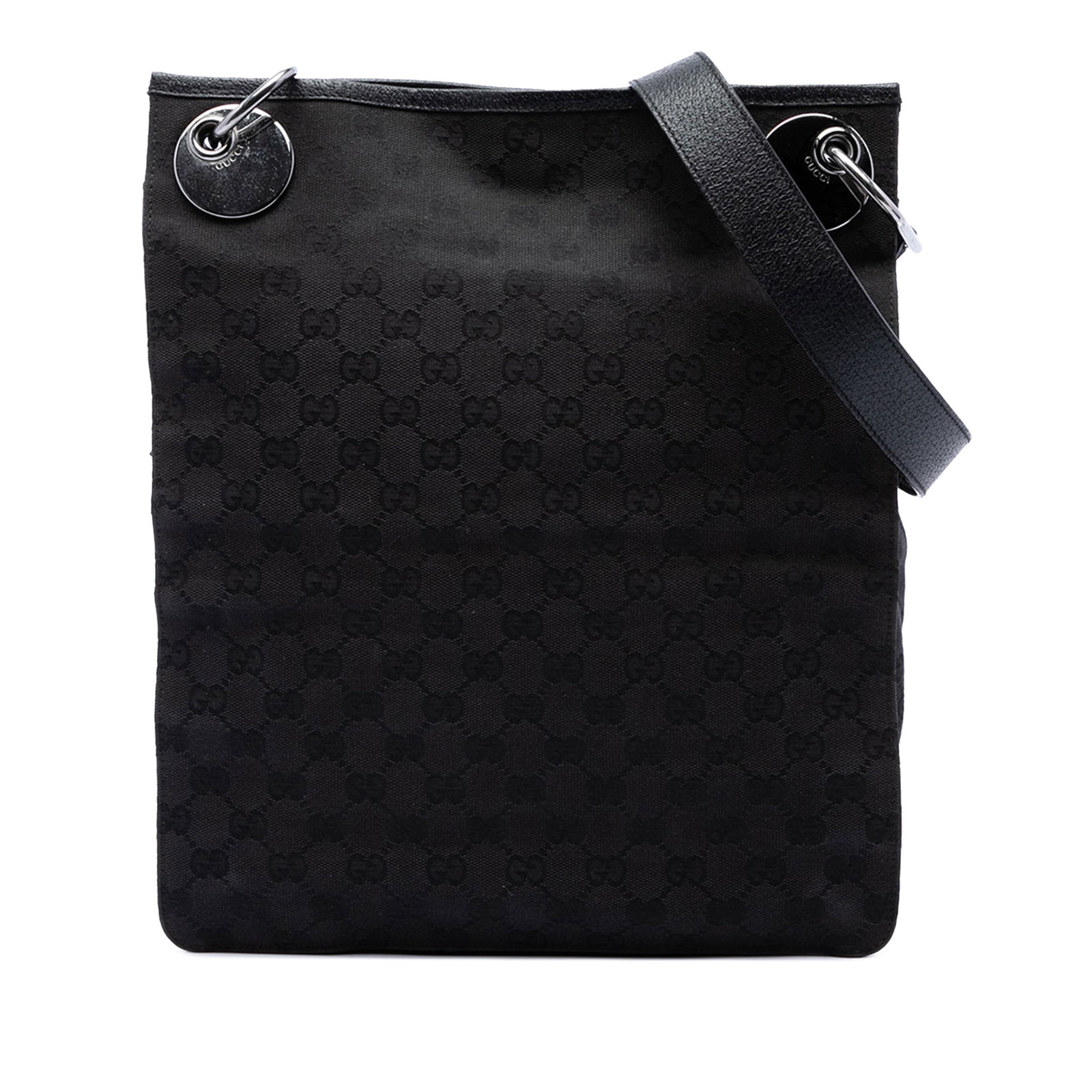 Gucci Eclipse Crossbody Bag in Black GG Canvas (1 of 7)