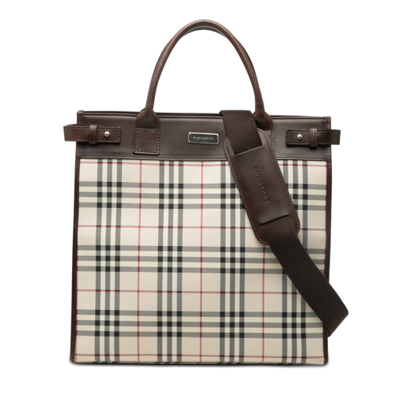 Burberry House Check Canvas Tote with Detachable Strap (1 of 6)