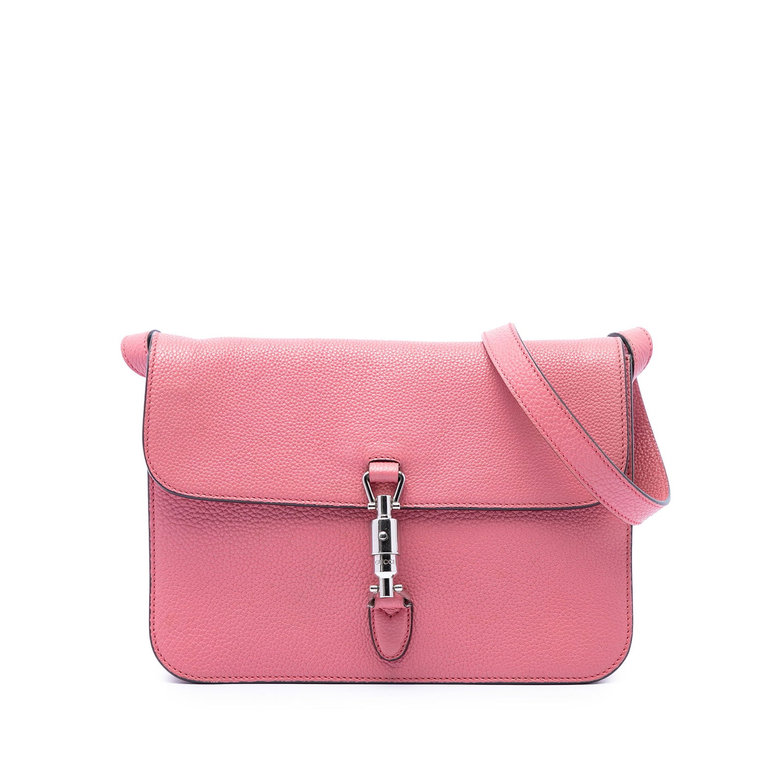 Gucci Soft Jackie Leather Crossbody Bag Pink Italy (1 of 6)