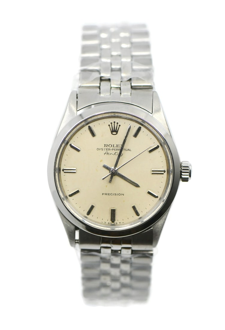 Rolex Air-King ref 5500 men's stainless steel wristwatch with box (1 of 5)