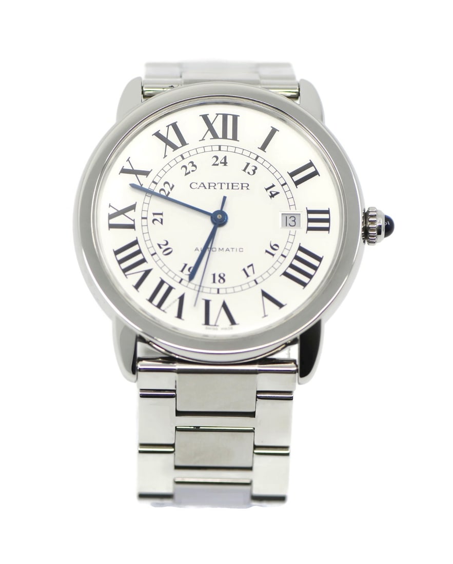 Cartier Ronde Solo XL 42mm automatic stainless steel wristwatch (1 of 5)