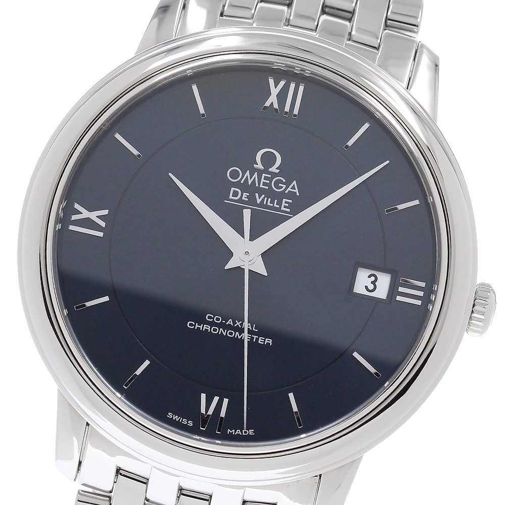 OMEGA De Ville Prestige 37mm mens automatic date watch ref 424.10.37.20.03.001: OMEGA De Ville Prestige 37mm mens automatic date watch ref 424.10.37.20.03.001 OMEGA De Ville Prestige men's wristwatch with automatic movement and date display. This stainless steel watch features a 