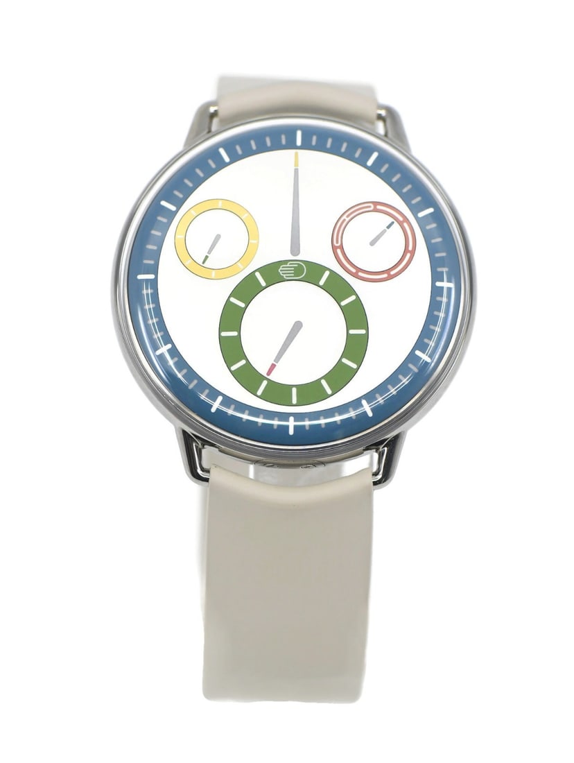 RESSENCE Type 1 Automatic Titanium Wristwatch 44MM White Dial: RESSENCE Type 1 Automatic Titanium Wristwatch 44MM White Dial Pre-owned Ressence Type 1 wristwatch with an automatic mechanical movement and analog display. This men's watch features a titanium case, 