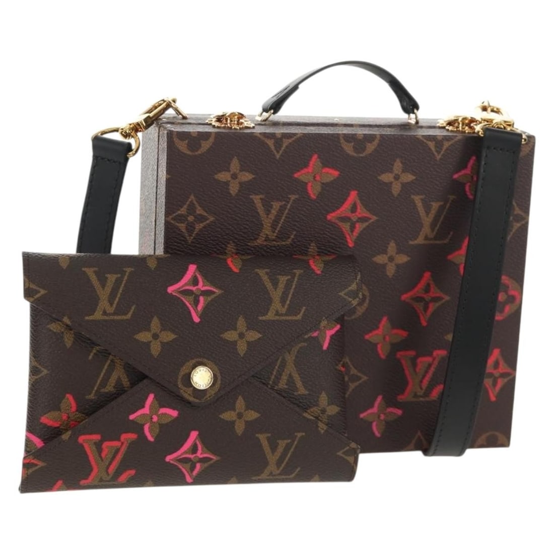 Louis Vuitton Fall In Love Monogram Canvas Mobile Box Trunk: Louis Vuitton Fall In Love Monogram Canvas Mobile Box Trunk Louis Vuitton Monogram Fall In Love Mobile Box Trunk in Monogram Canvas, made in France. This trunk-style piece is presented in Monogram col