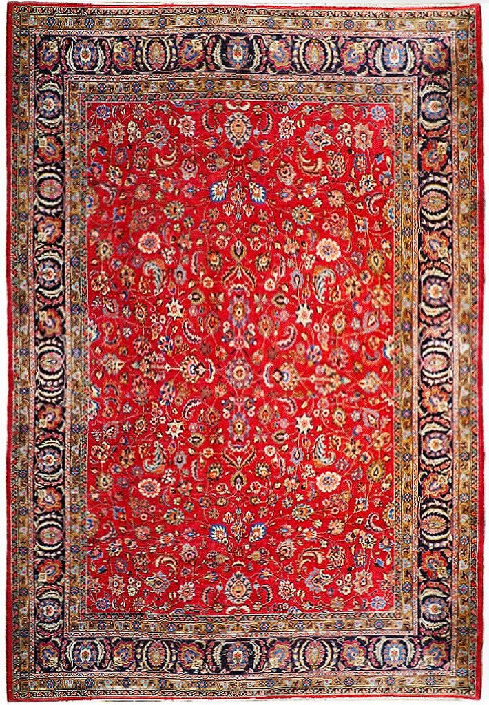Exquisite 9'11 x 12'8 Red Persian Tabriz Rug Handcrafted in Iran: Exquisite 9'11 x 12'8 Red Persian Tabriz Rug Handcrafted in Iran Free continental US Shipping Enhance your living space with this exquisite Persian Tabriz rug, meticulously handcrafted by skilled arti