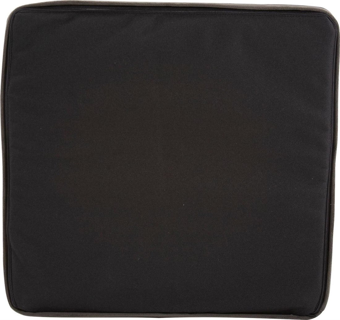 Howard Elliott Bella Ash Gray Square Ottoman with Removable Cover (1 of 4)